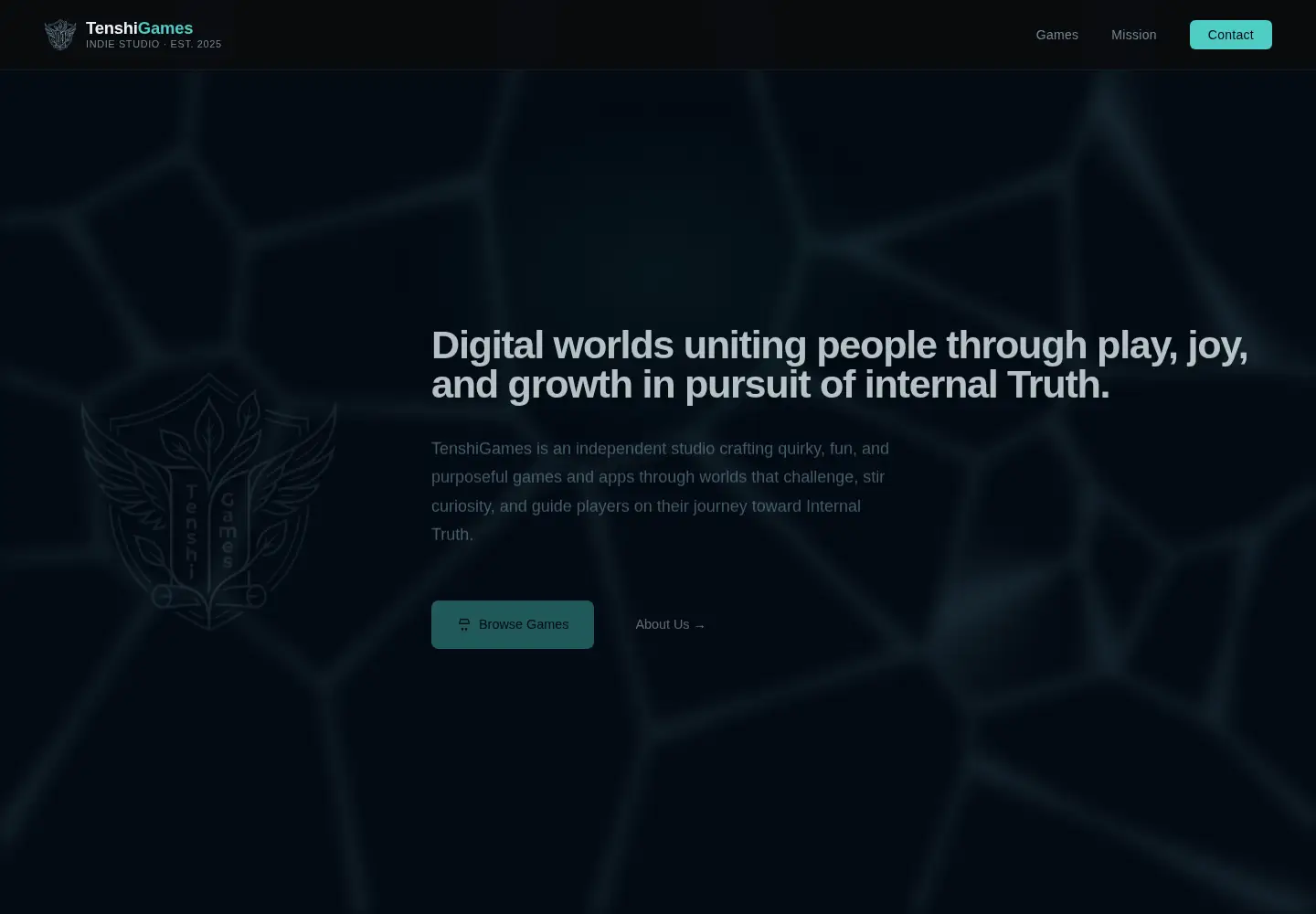 Screenshot of tenshigames.com