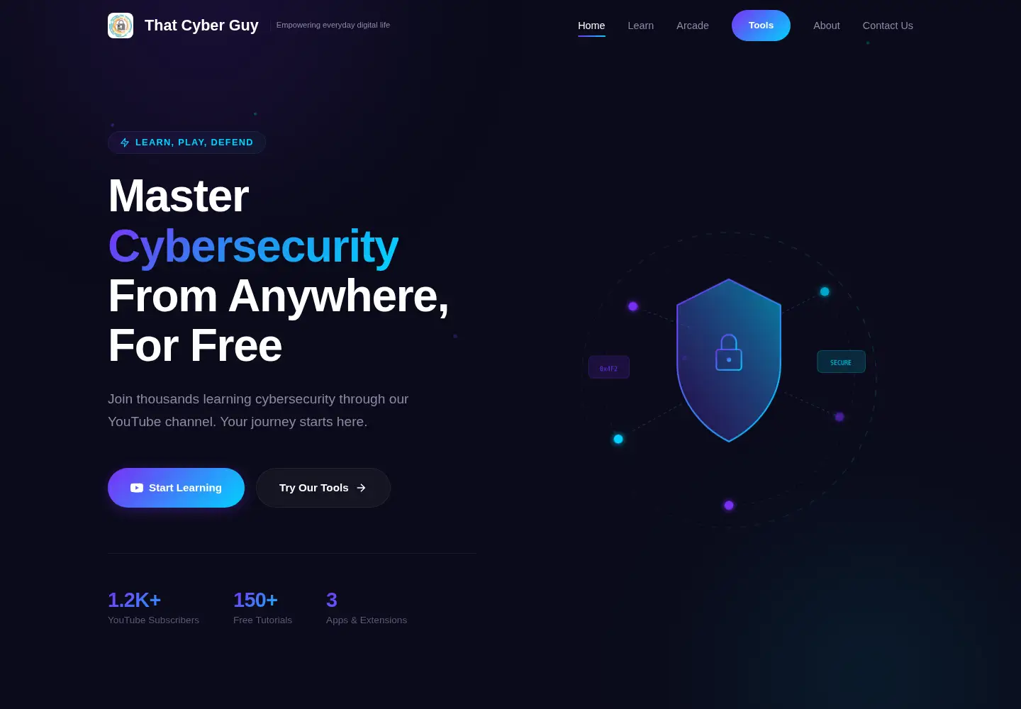 Screenshot of thatcyberguy.com