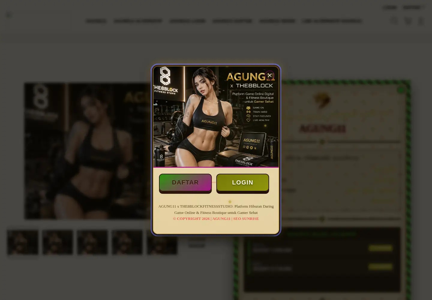 Captured homepage of the8blockfitnessstudio.com in the current scan