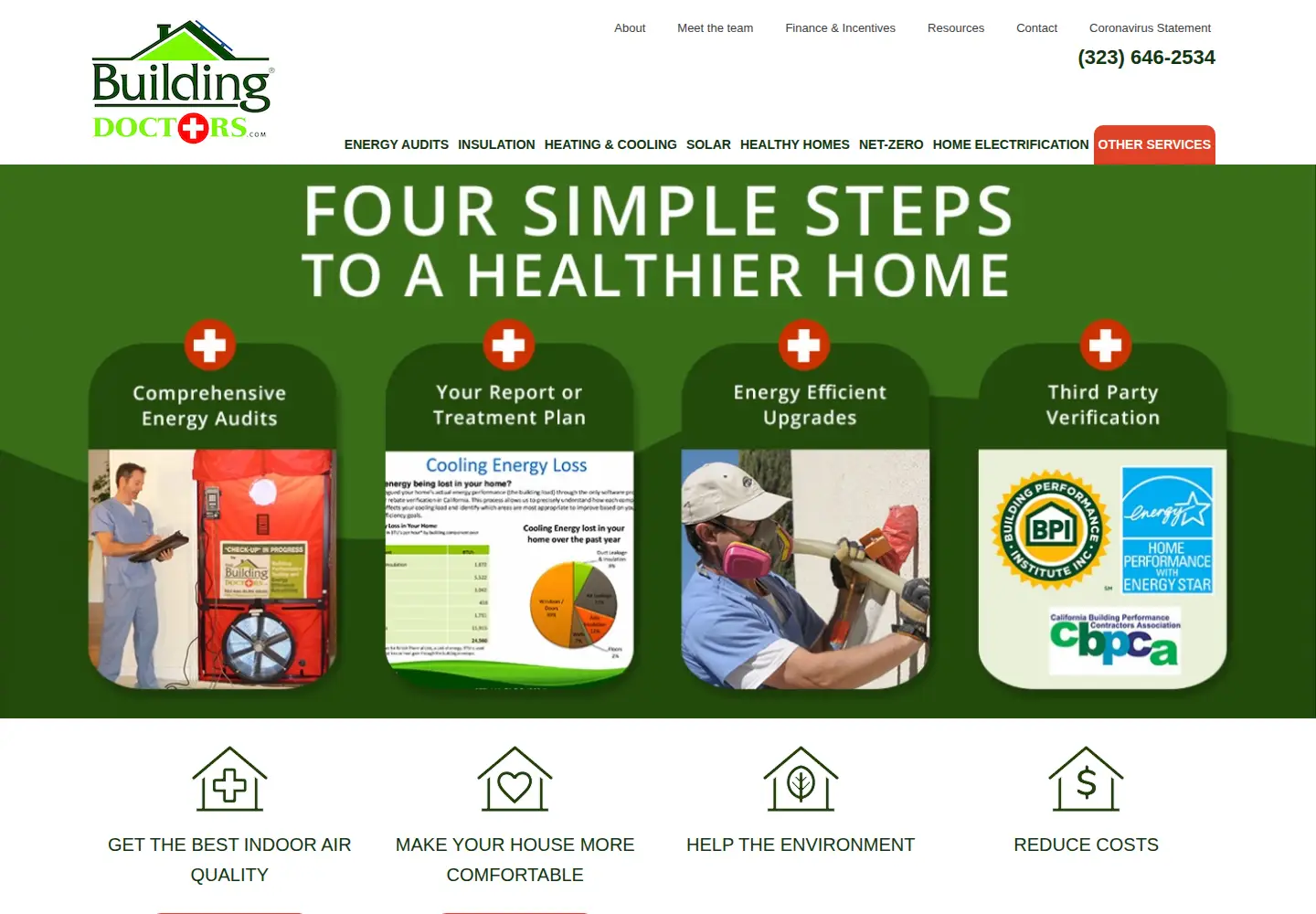 Screenshot of thebuildingdoctors.com