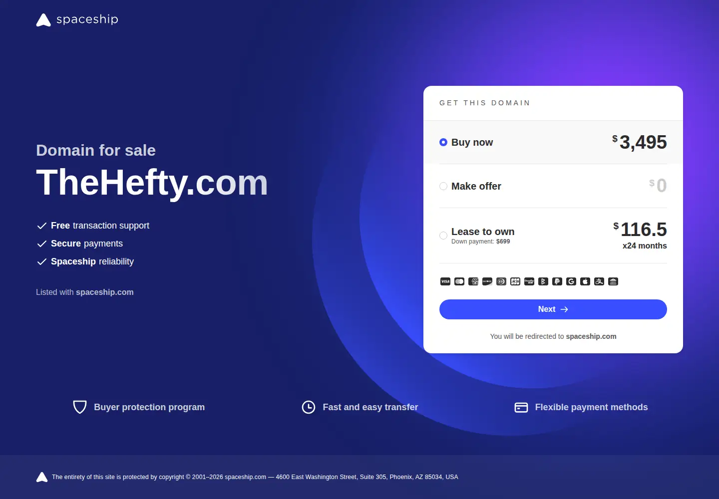 Screenshot of thehefty.com