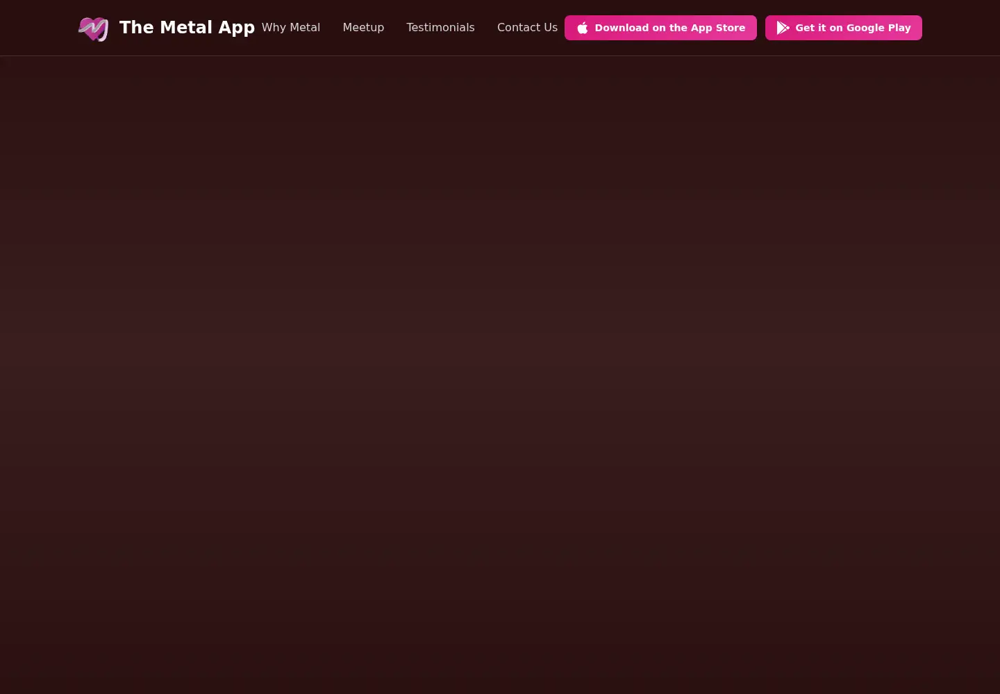 Screenshot of themetalapp.com