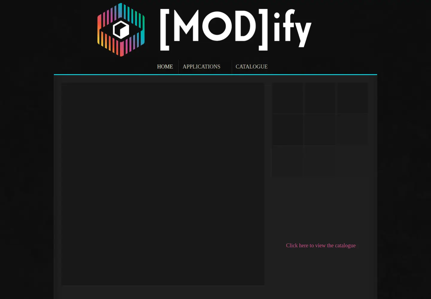 Captured homepage of themodifyevent.com in the current scan