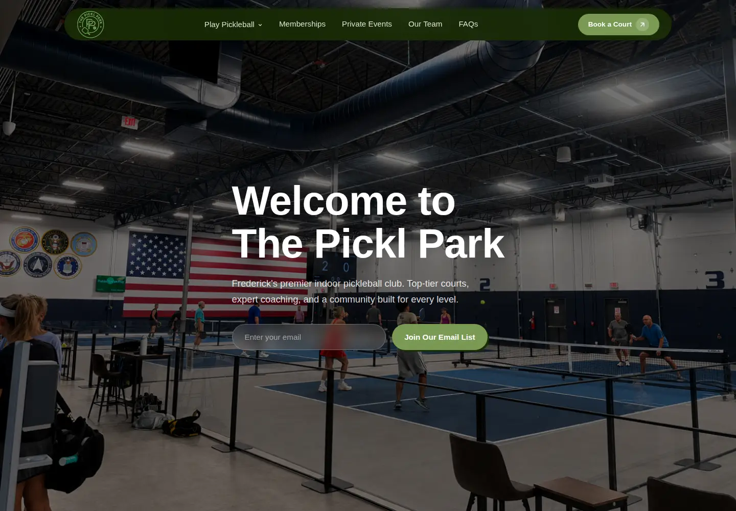 Screenshot of thepicklpark.com