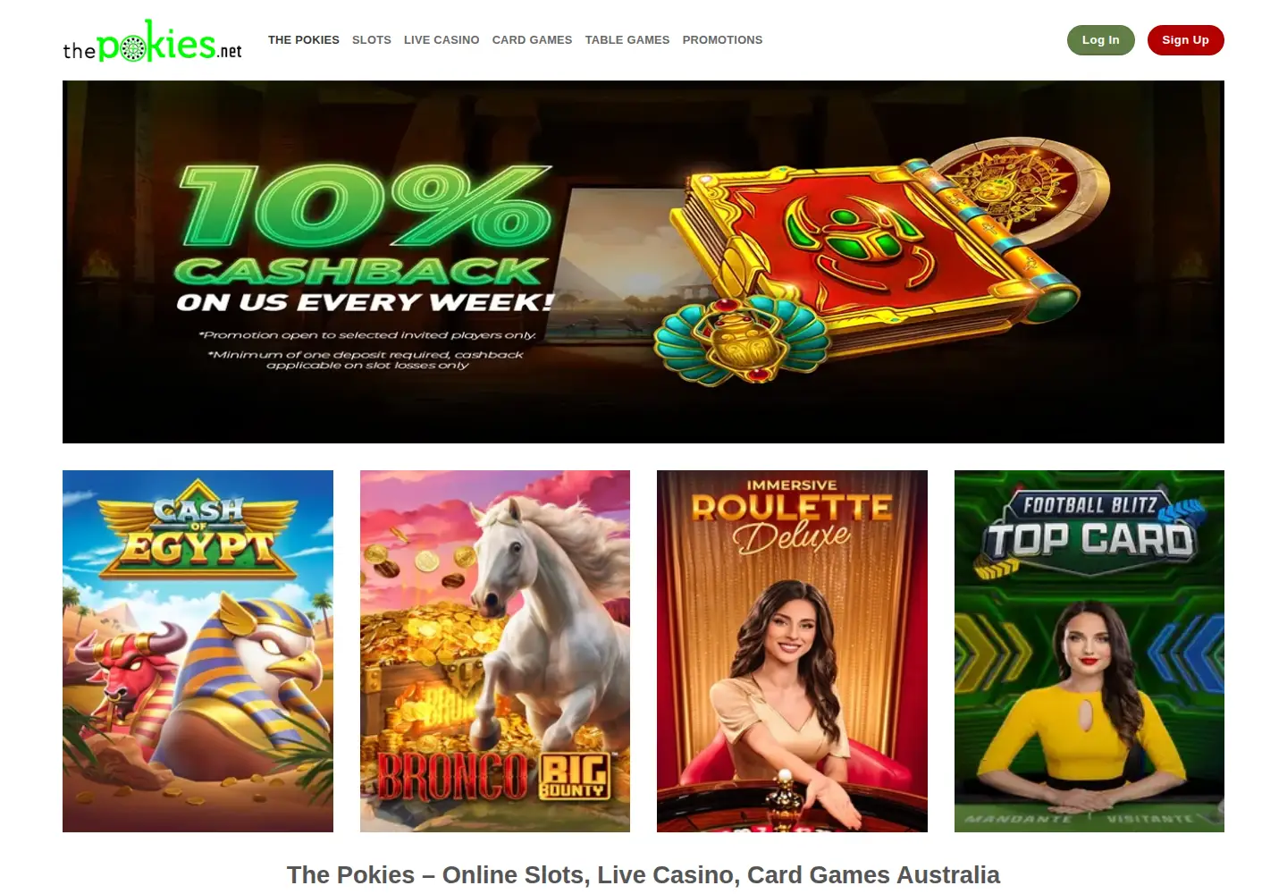 Captured homepage of thepokiesaustraliaa.com in the current scan