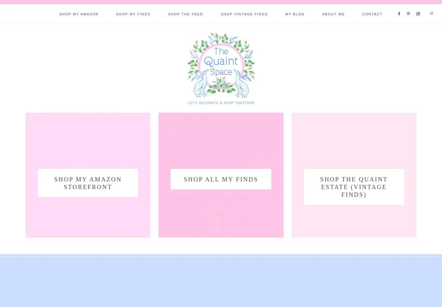 Screenshot of thequaintspace.com