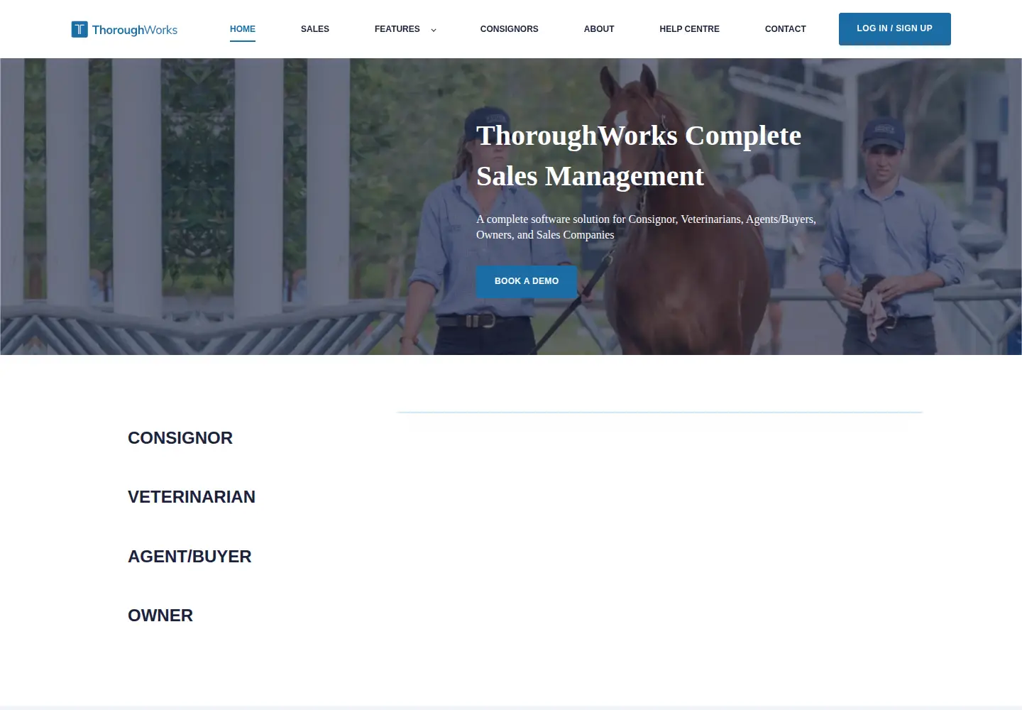 Captured homepage of thoroughworks.com in the current scan