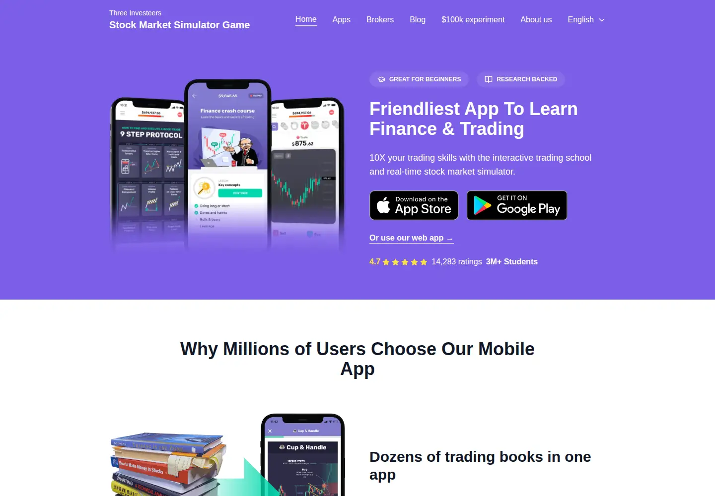 Screenshot of threeinvesteers.com