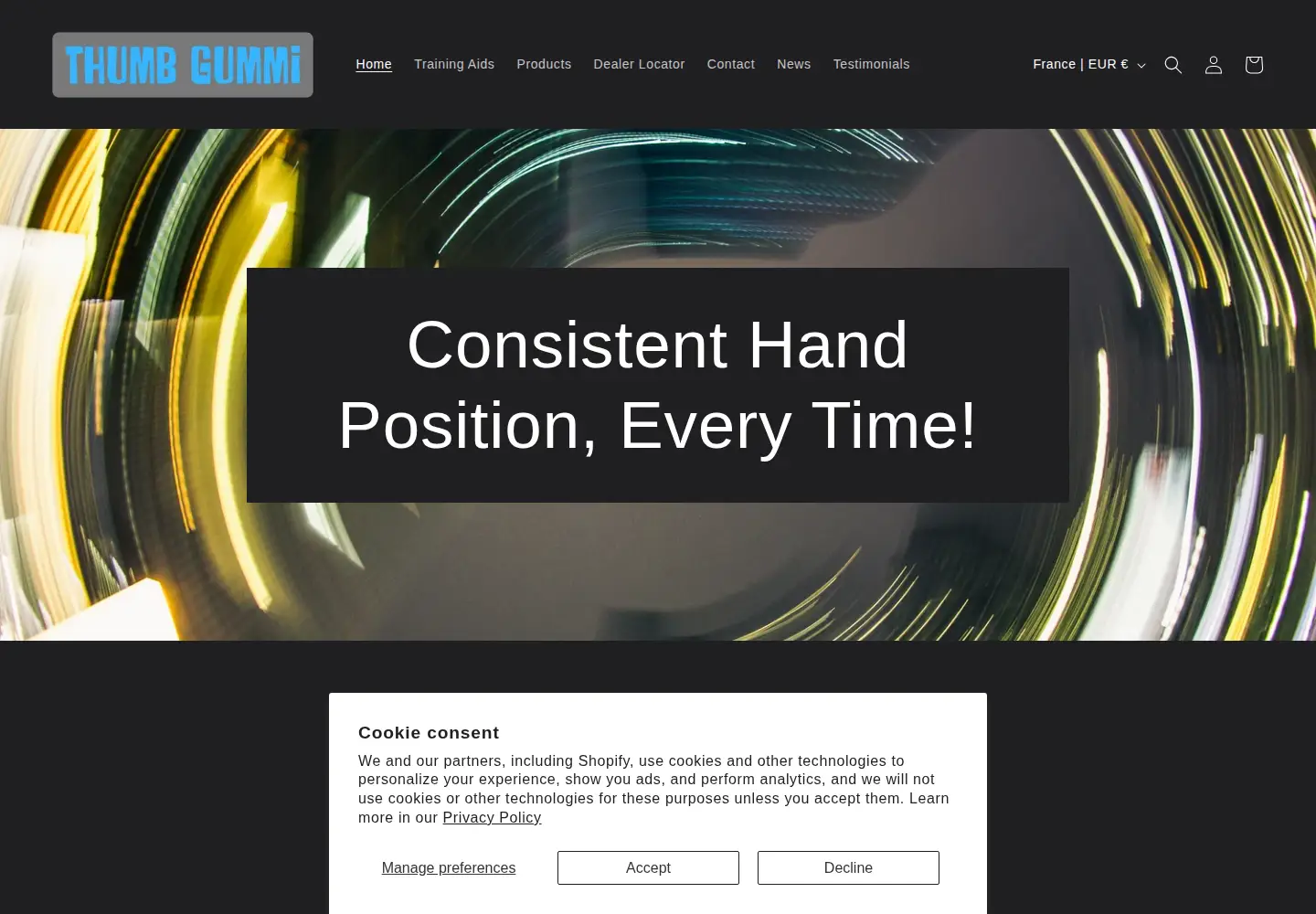 Screenshot of thumbgummi.com