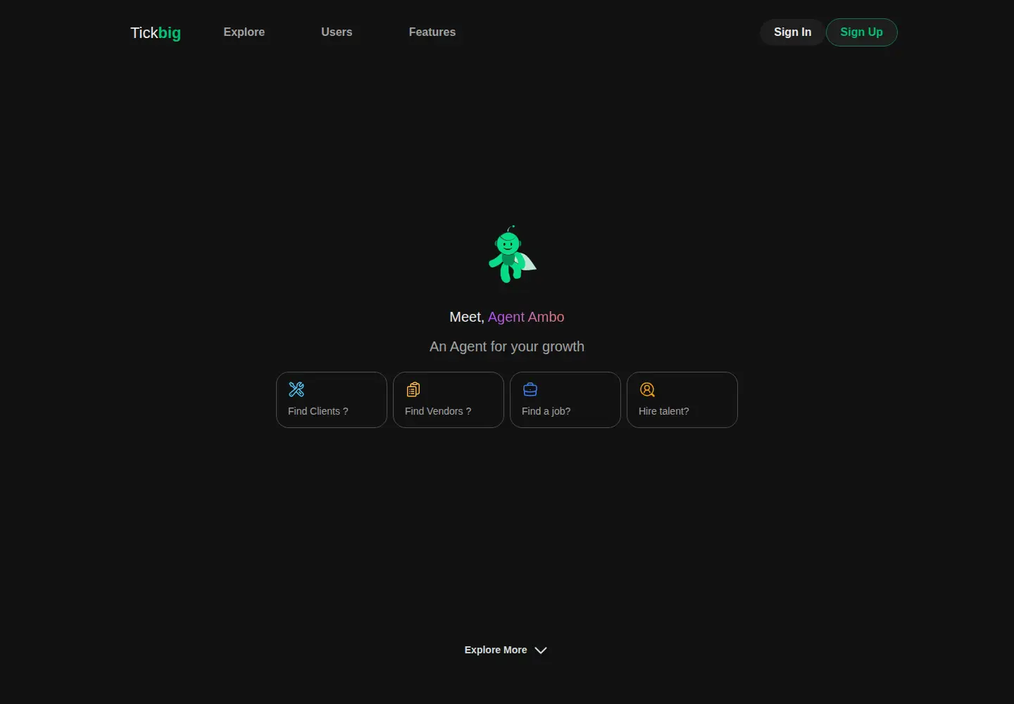 Captured homepage of tickbig.com in the current scan
