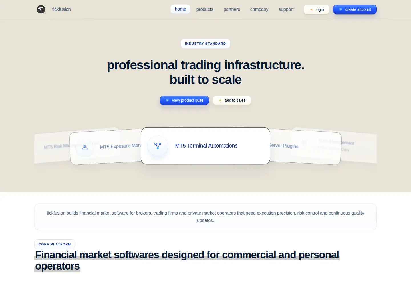 Screenshot of tickfusion.com