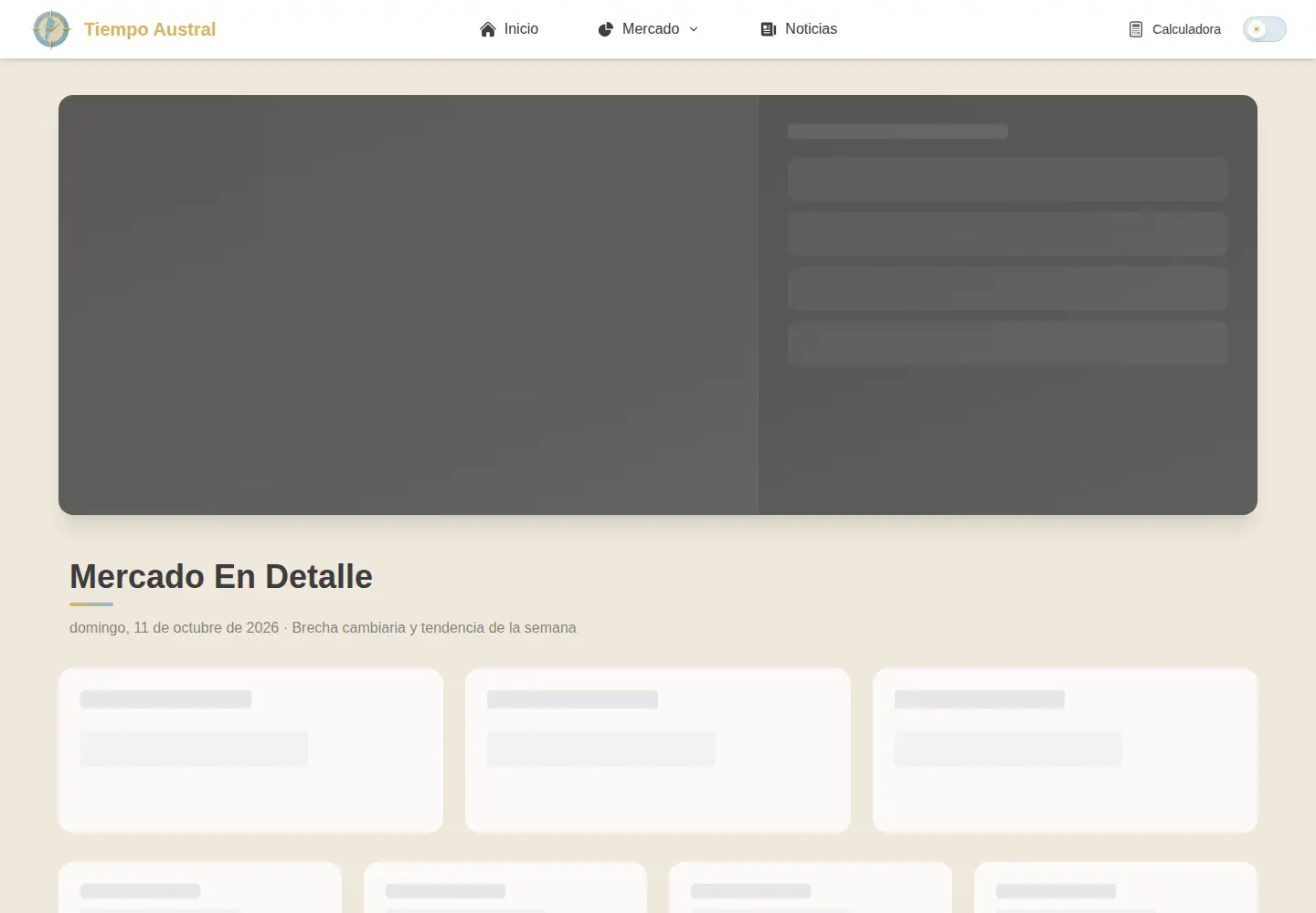 Screenshot of tiempoaustral.com