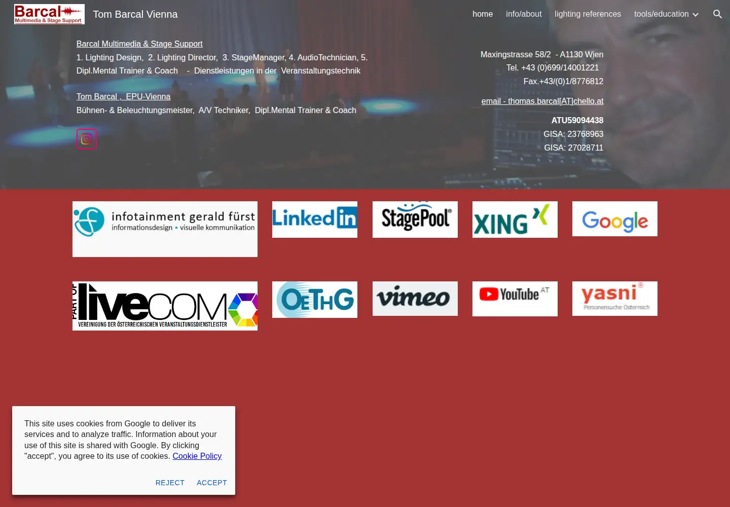 Screenshot of tomundgerry.com