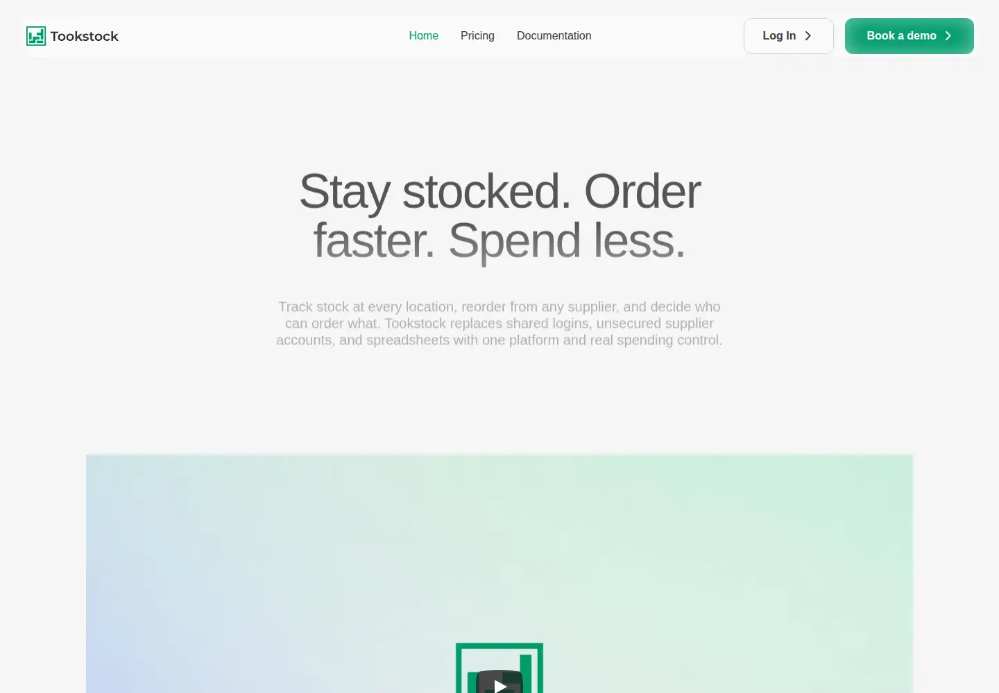 Screenshot of tookstock.com