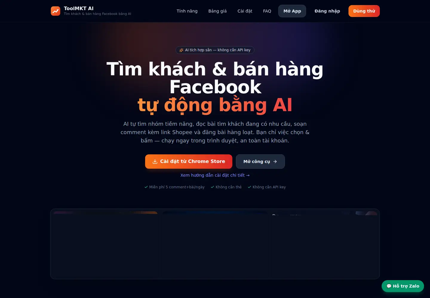 Captured homepage of toolmktai.com in the current scan
