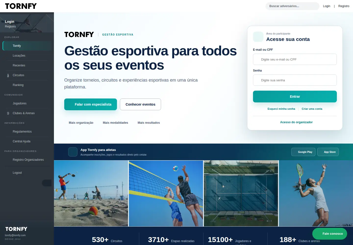 Captured homepage of tornfy.com in the current scan