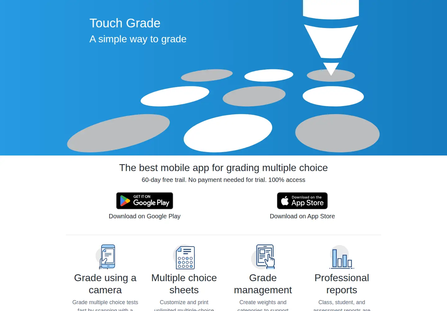 Screenshot of touchgrade.com