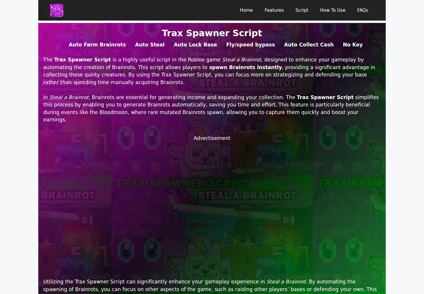 Screenshot of traxspawnerscript.com