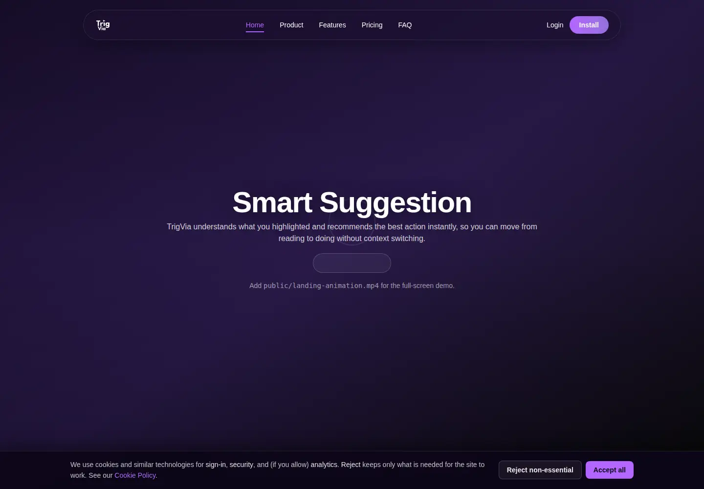 Screenshot of trigvia.com