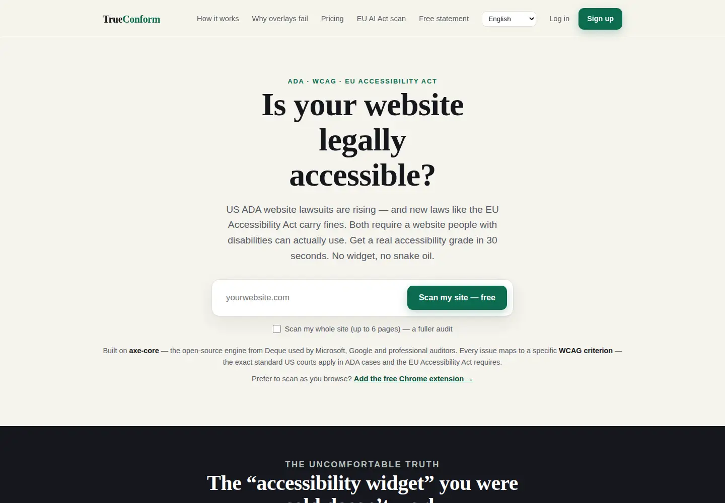 Screenshot of trueconform.com