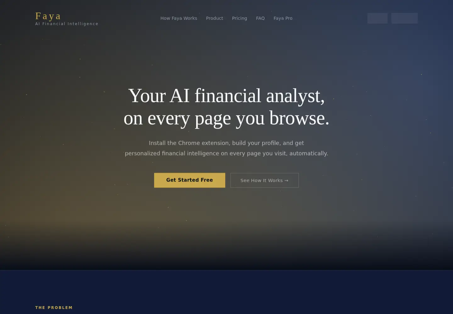 Screenshot of tryfaya.com