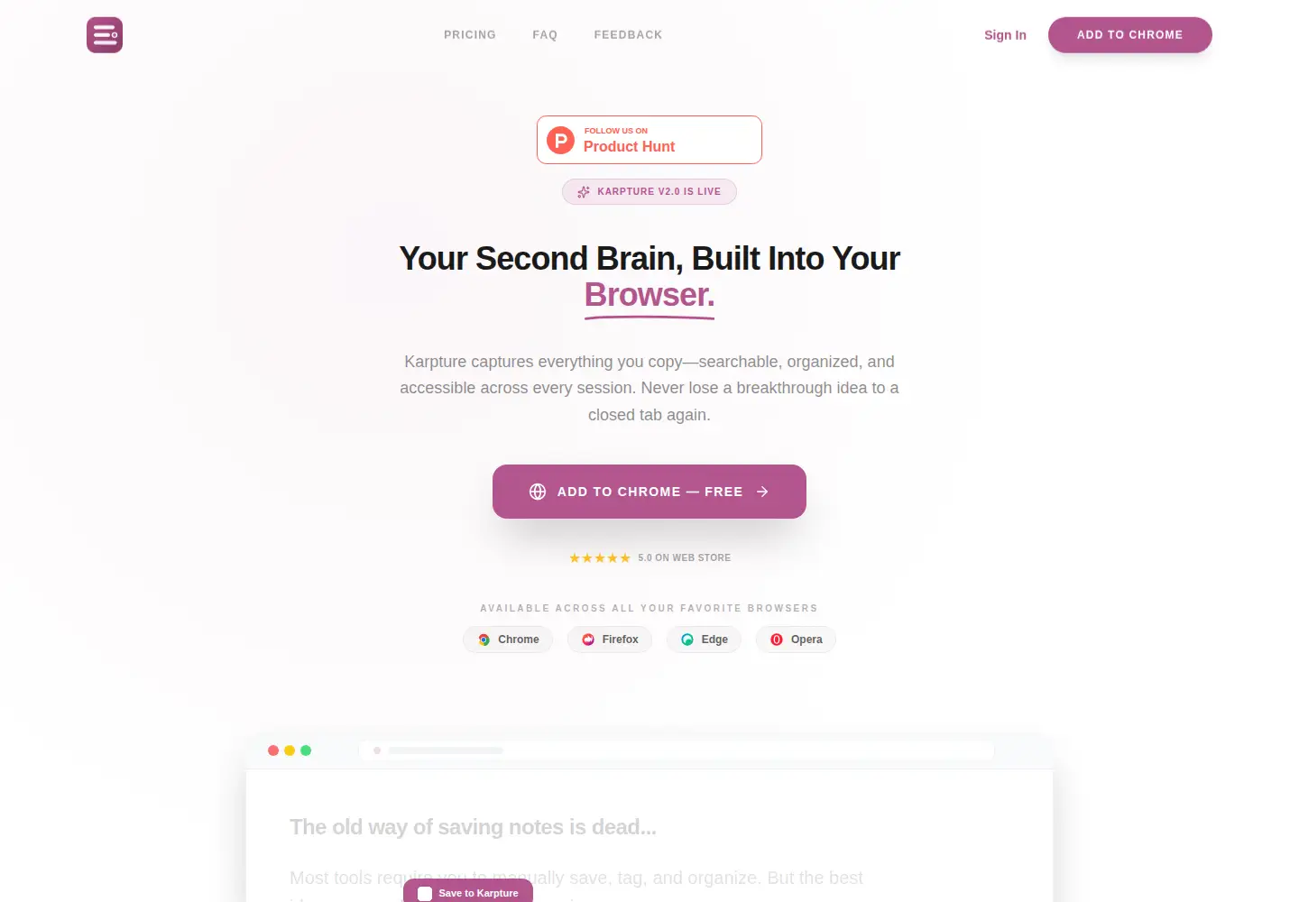 Screenshot of trykarpture.com