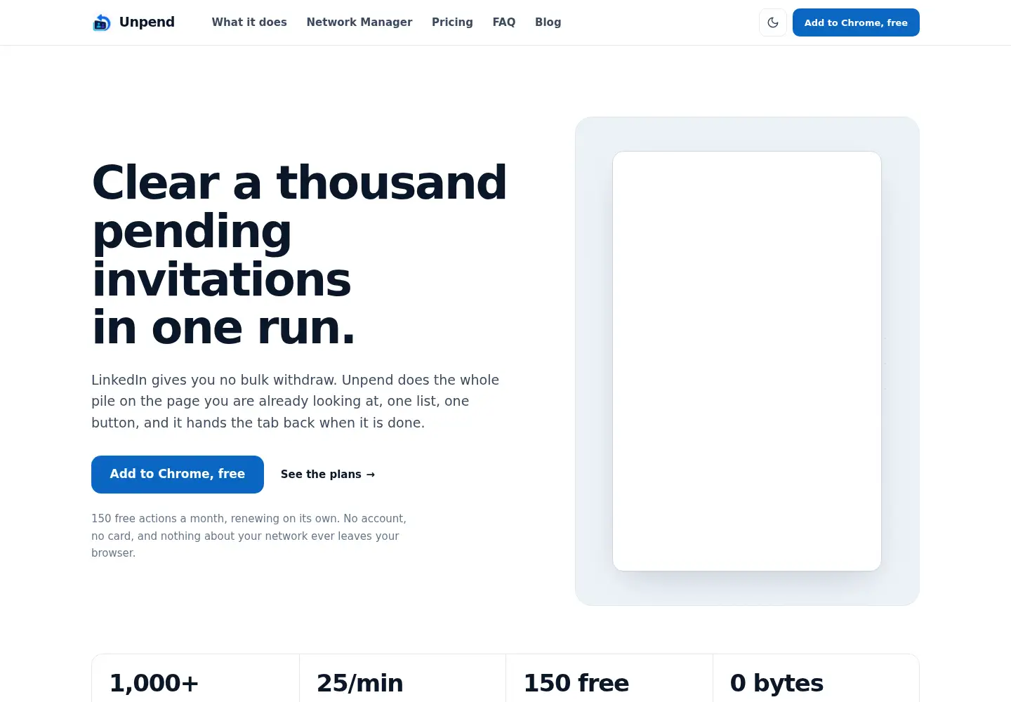 Screenshot of tryunpend.com