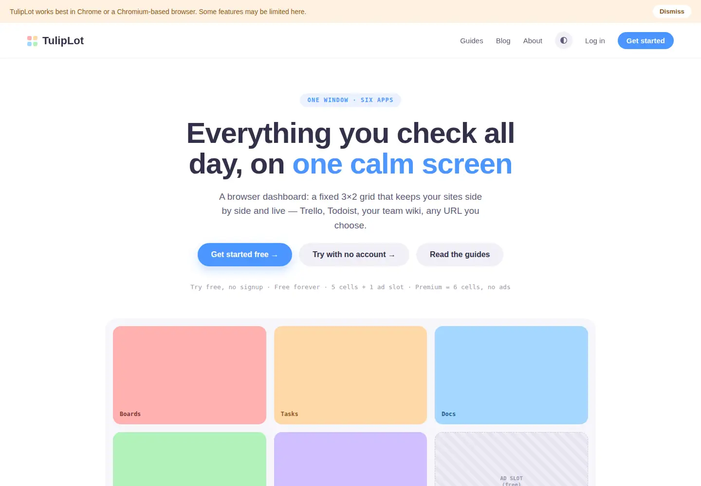 Screenshot of tuliplot.com