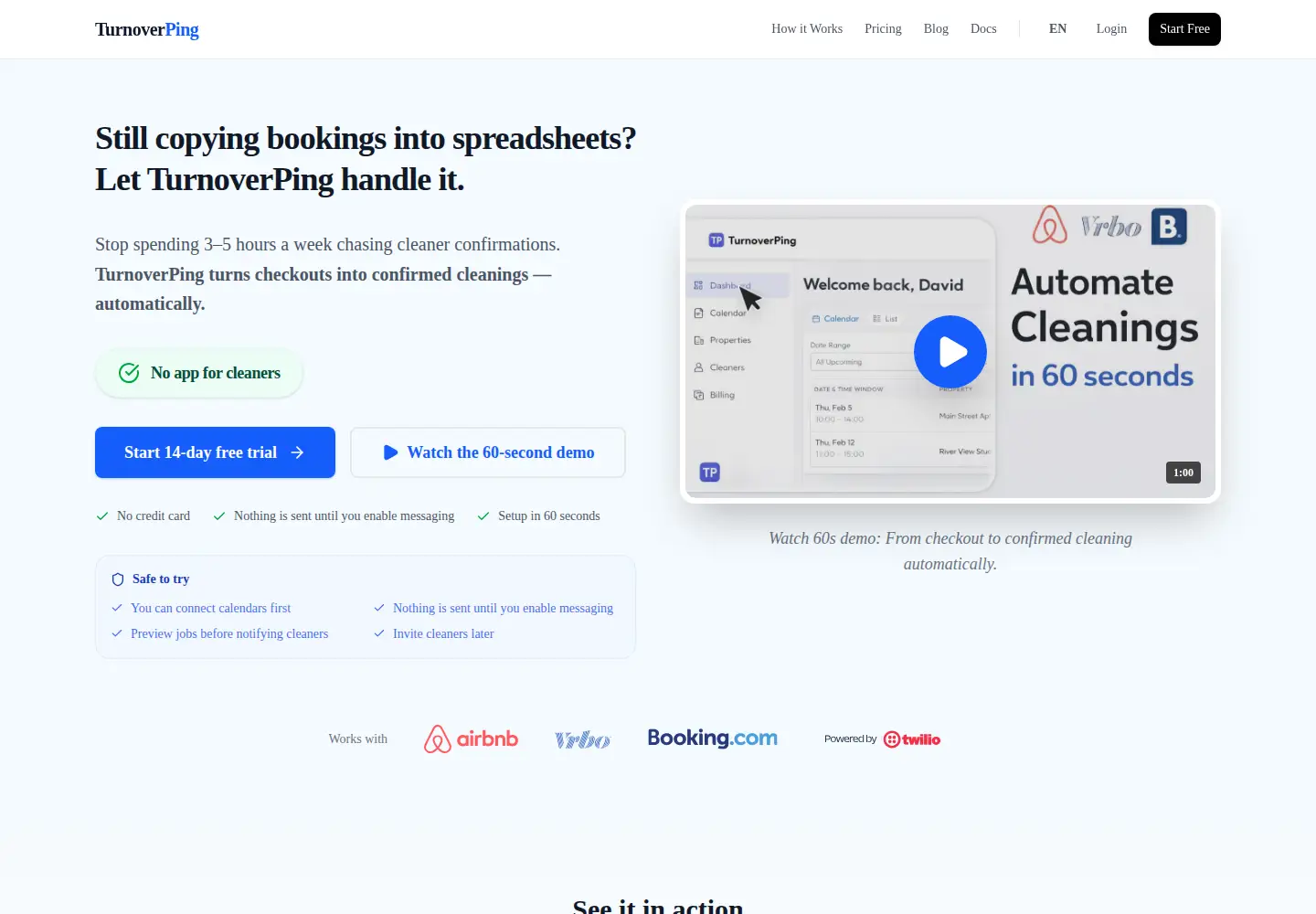 Screenshot of turnoverping.com