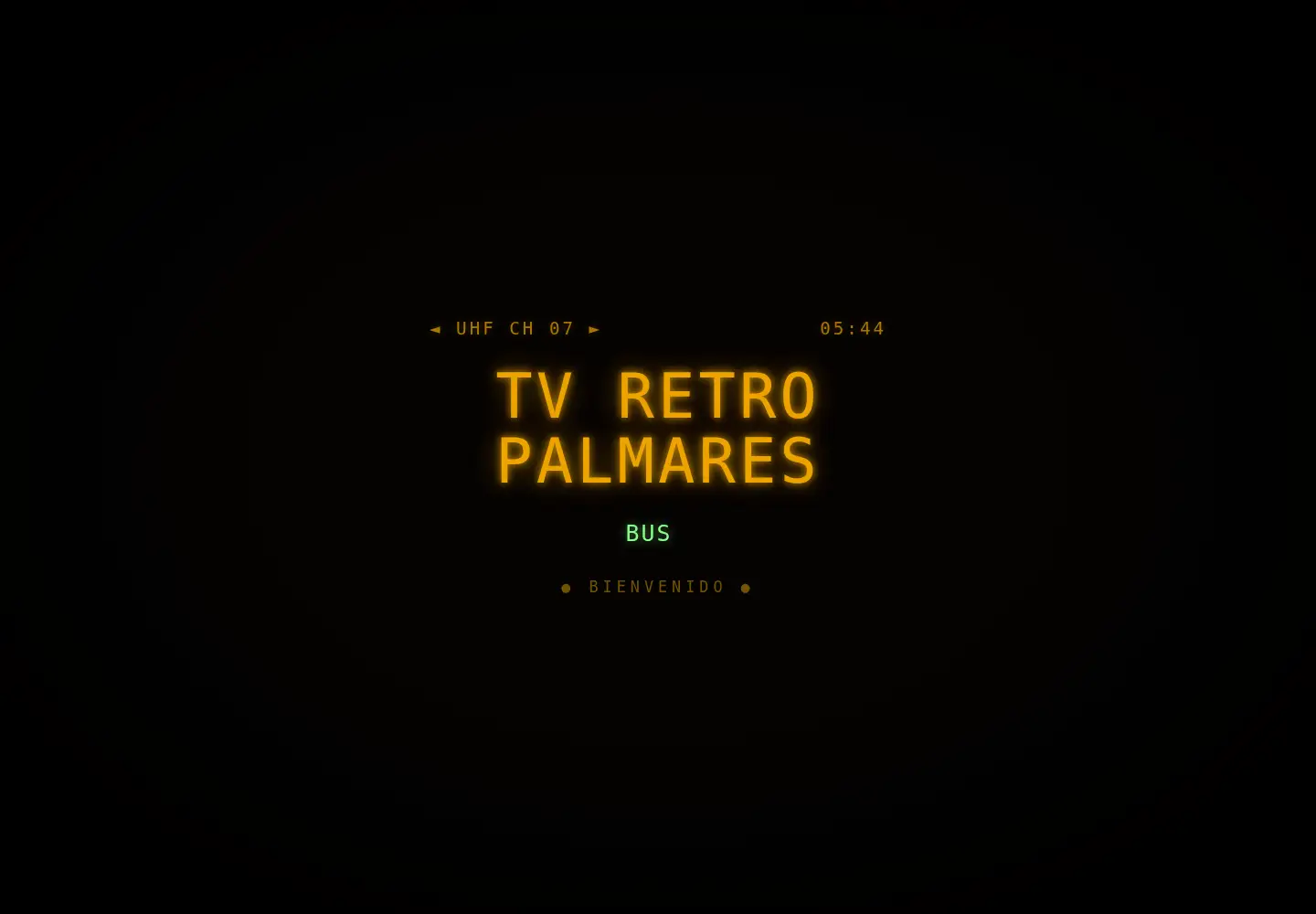 Captured homepage of tvretropalmares.com in the current scan