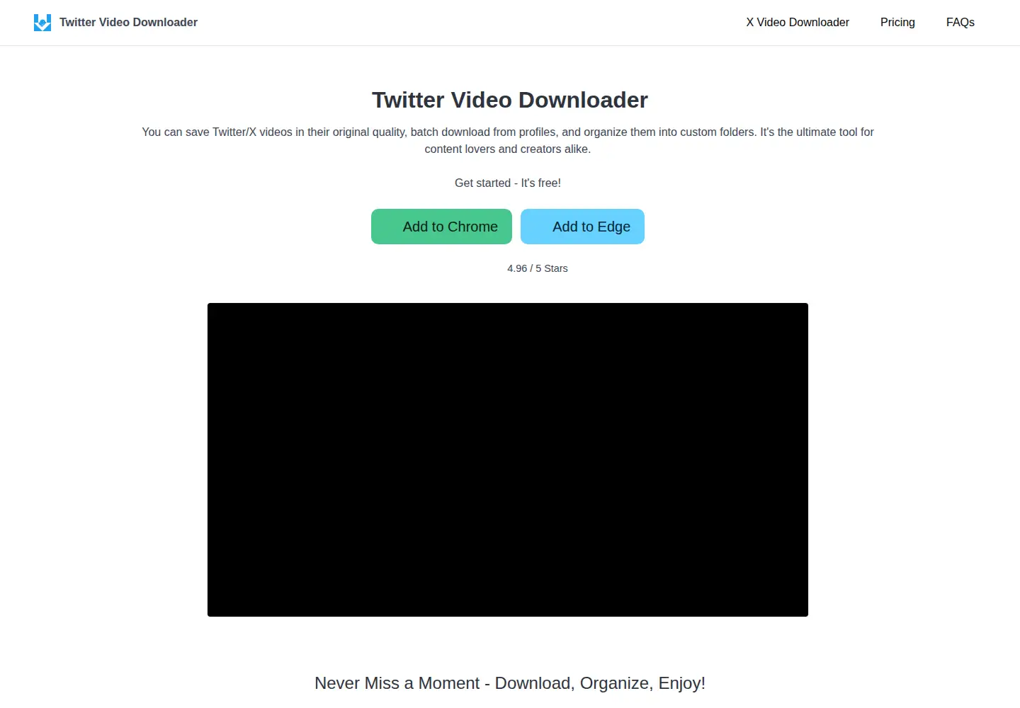 Screenshot of twittervideosaver.com
