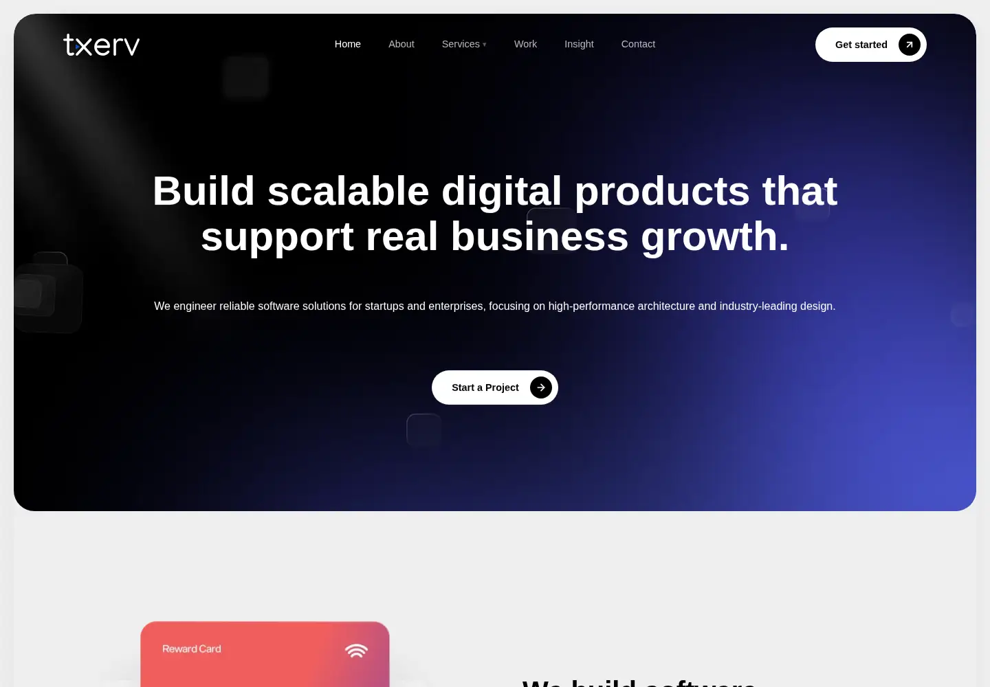 Screenshot of txerv.com