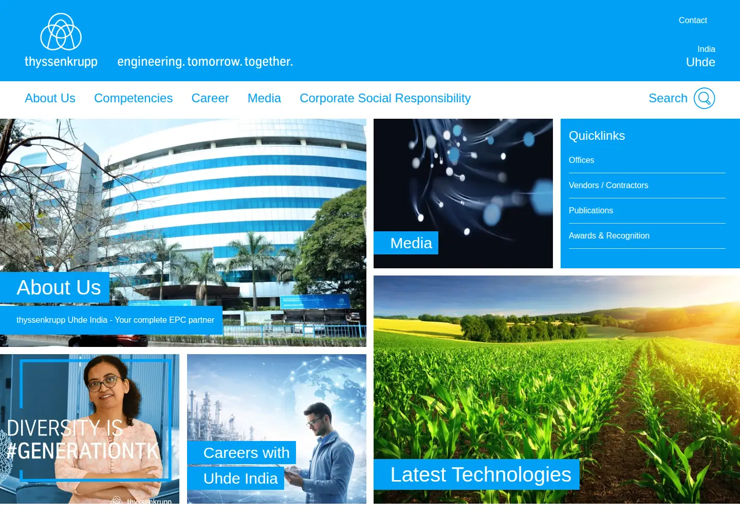 Screenshot of uhdeindia.com