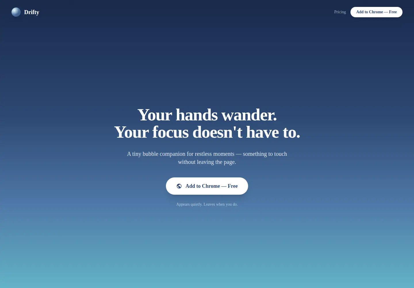 Captured homepage of usedrifty.com in the current scan