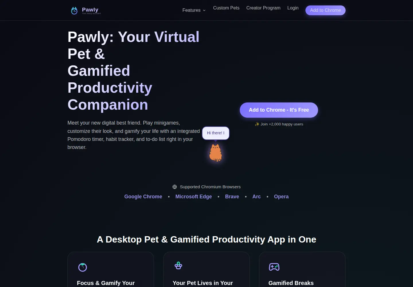 Screenshot of usepawly.com