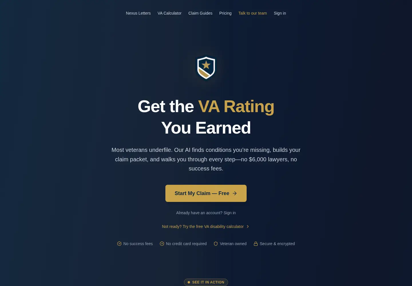 Screenshot of valorrating.com