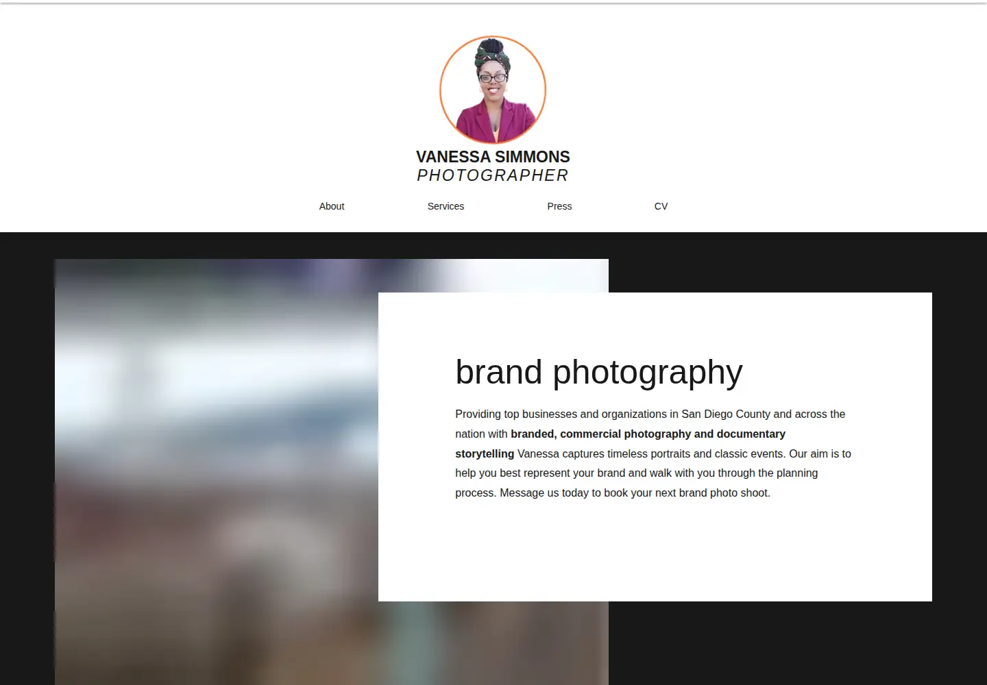 Screenshot of vanessa-simmons.com