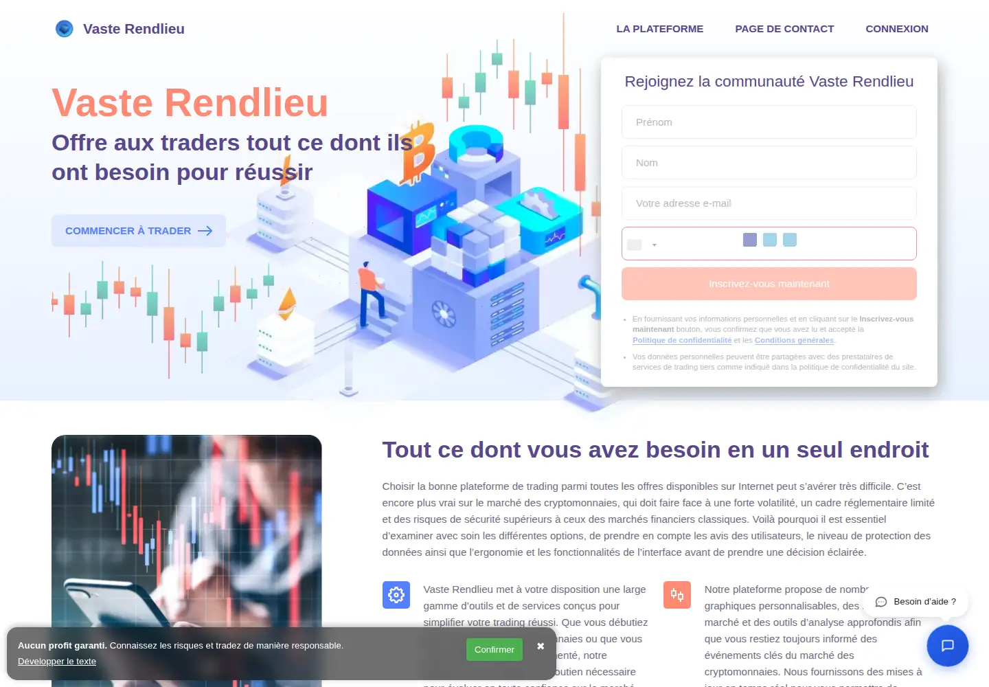 Screenshot of vasterendlieu.com