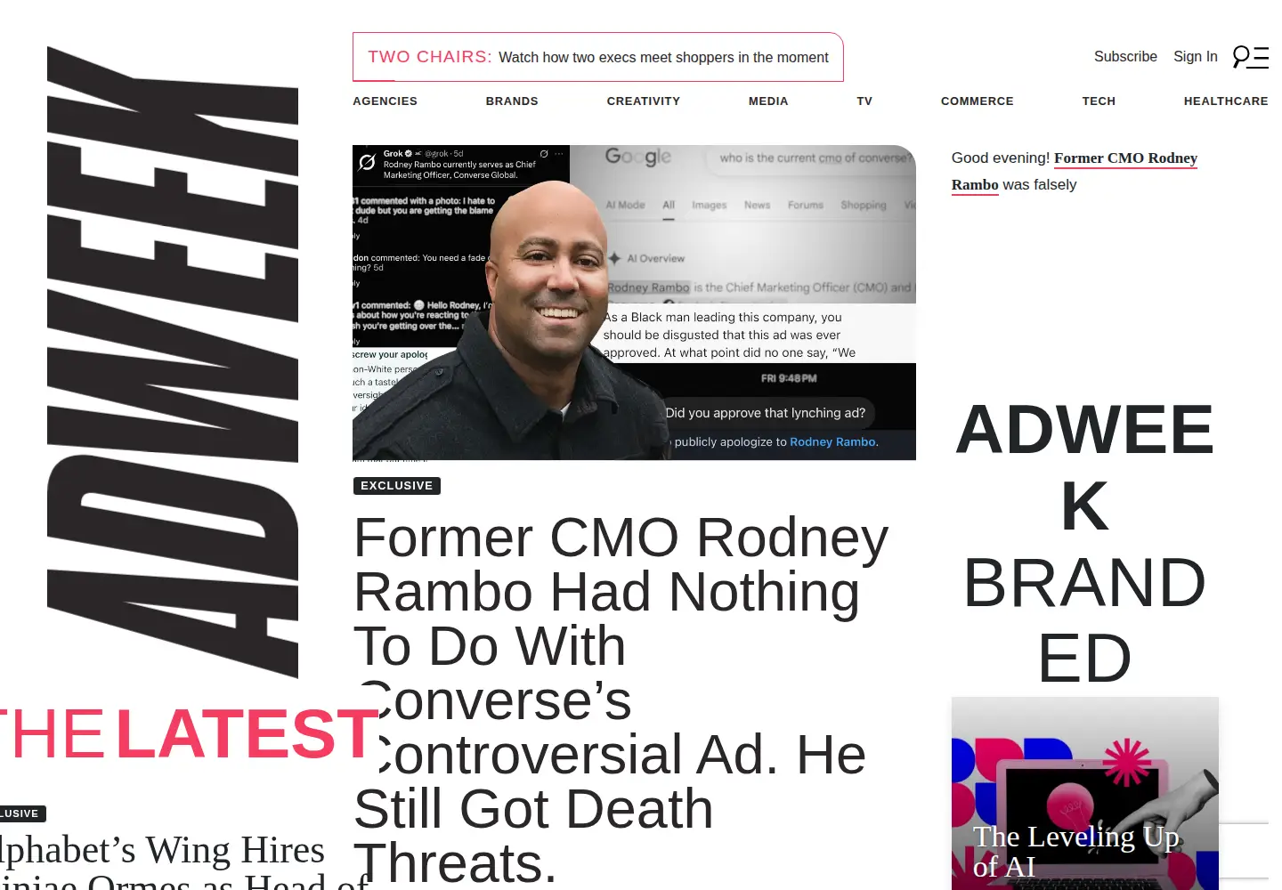 Screenshot of adweek.com