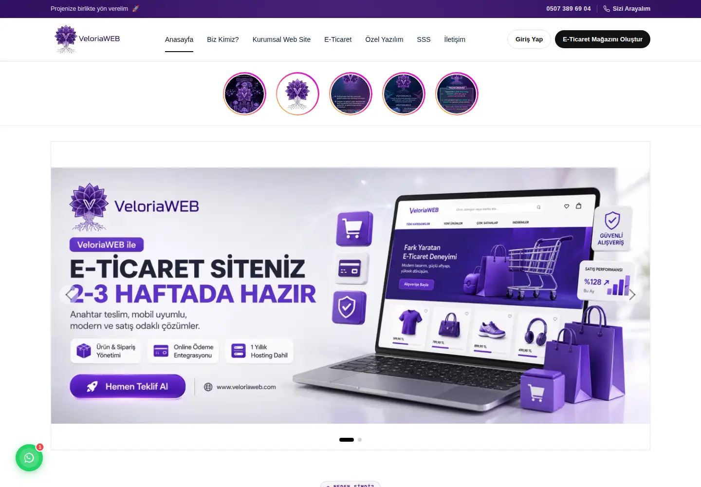 Screenshot of veloriaweb.com