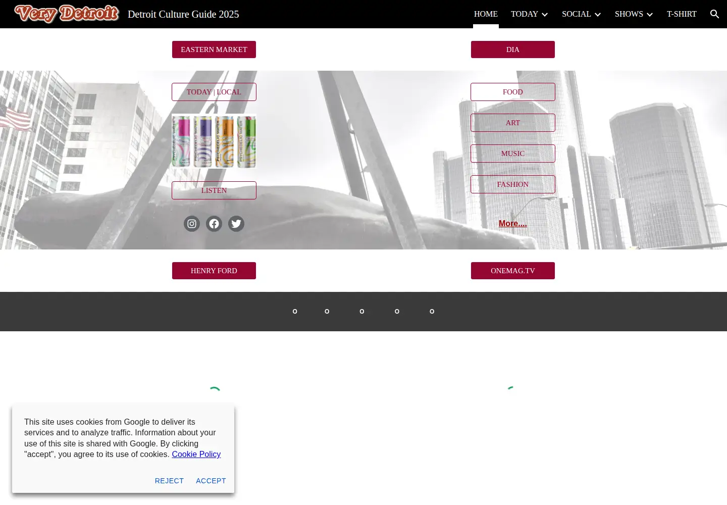 Screenshot of verydetroit.com