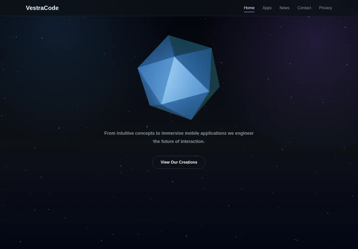 Screenshot of vestracode.com