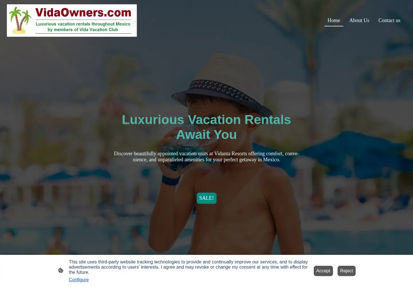 Captured homepage of vidaowners.com in the current scan