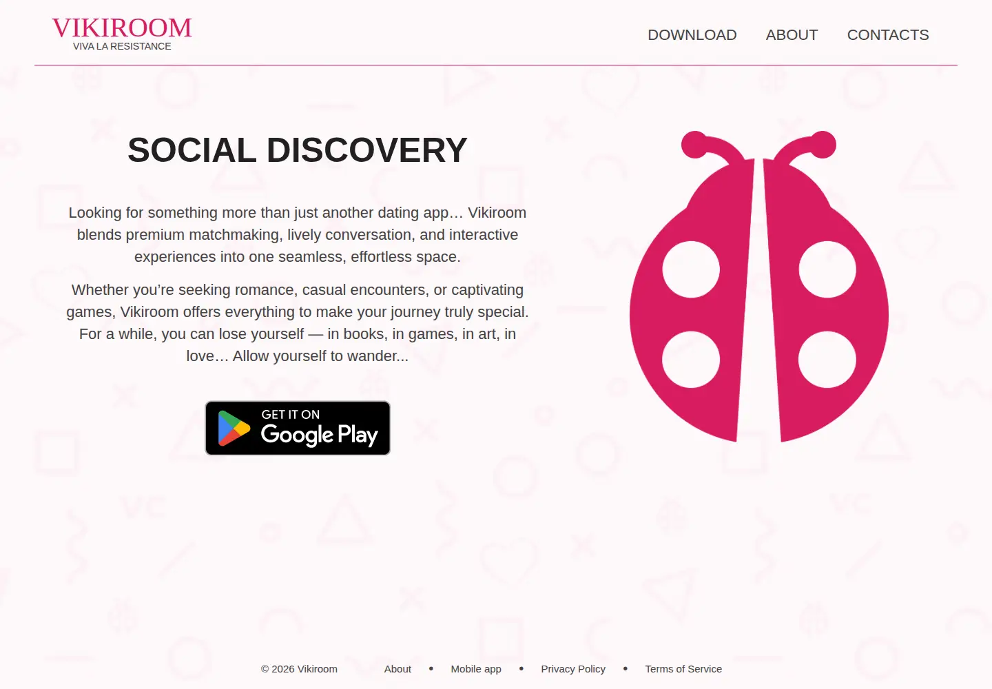 Screenshot of vikiroom.com