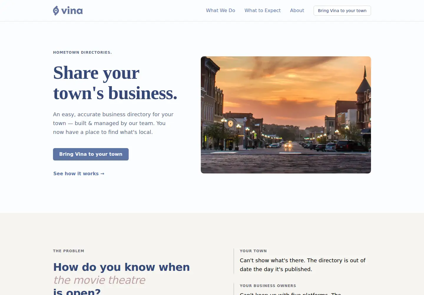 Screenshot of vinahq.com