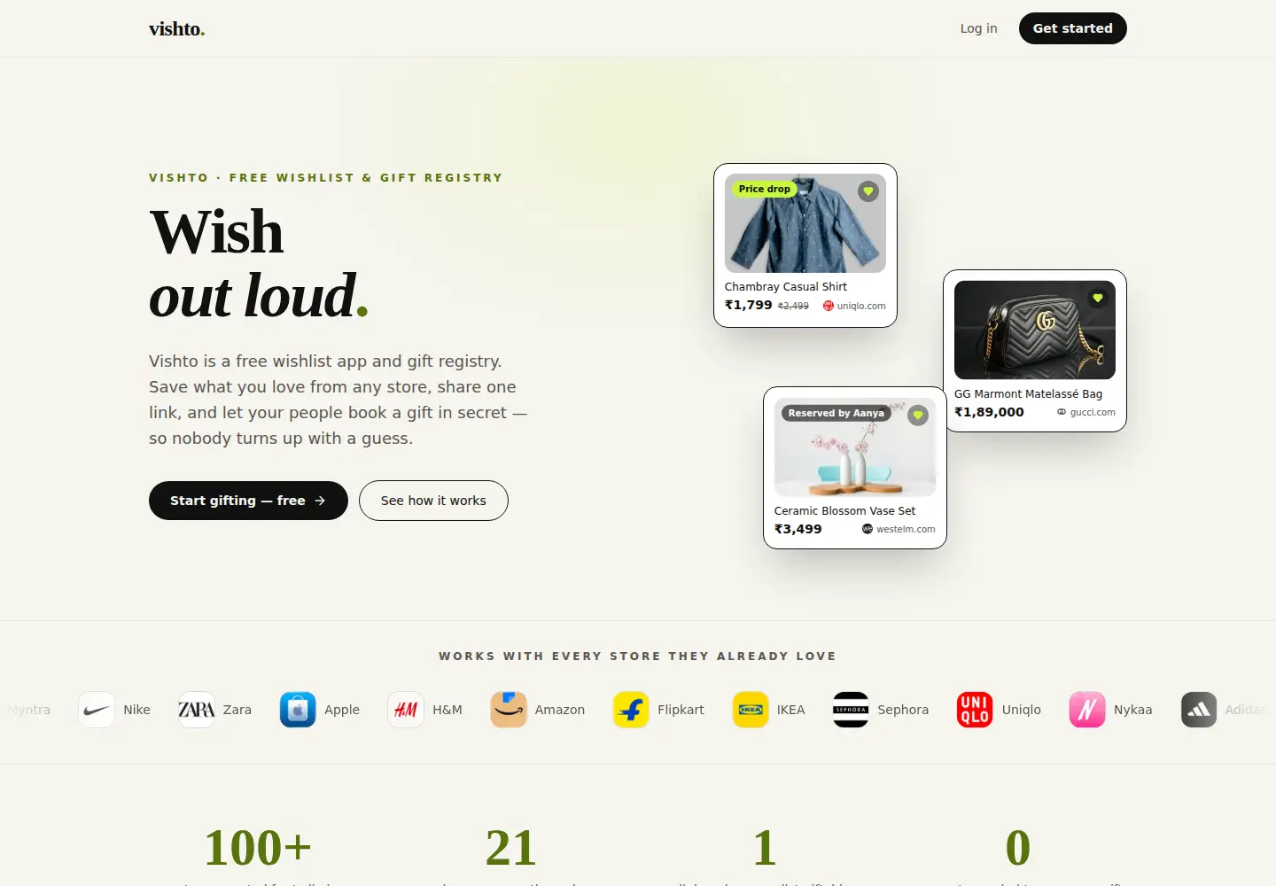 Captured homepage of vishto.com in the current scan