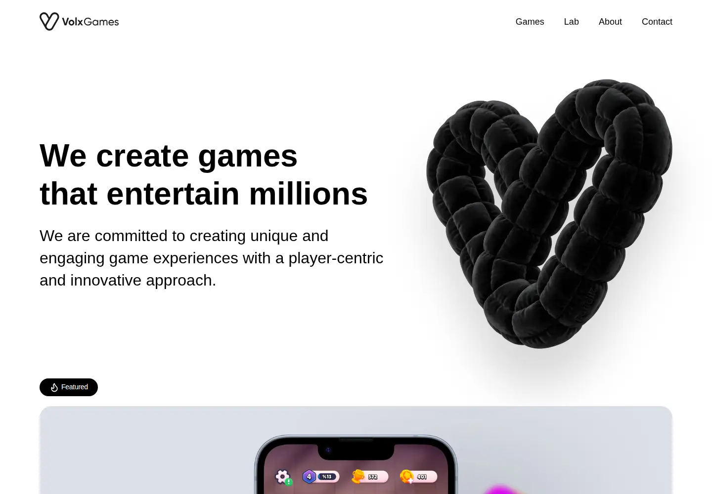 Screenshot of volxgames.com