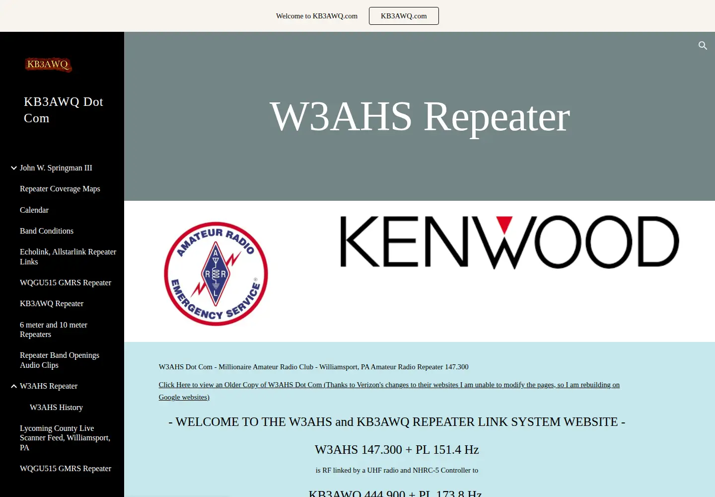 Screenshot of w3ahs.com