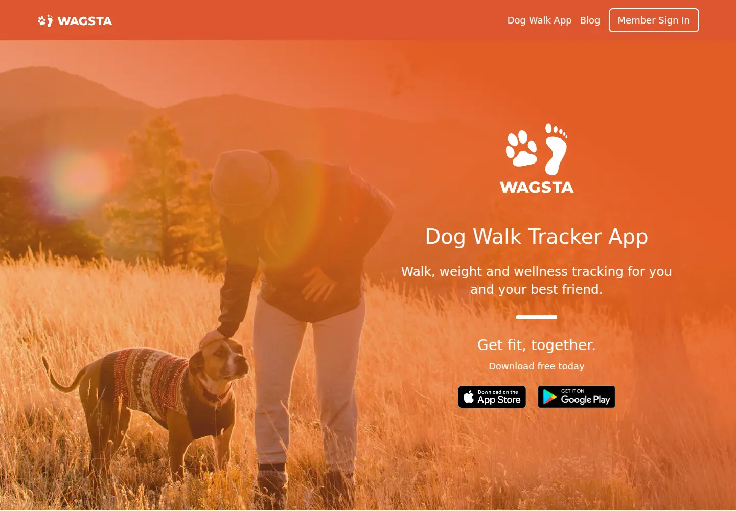 Captured homepage of wagsta.com in the current scan
