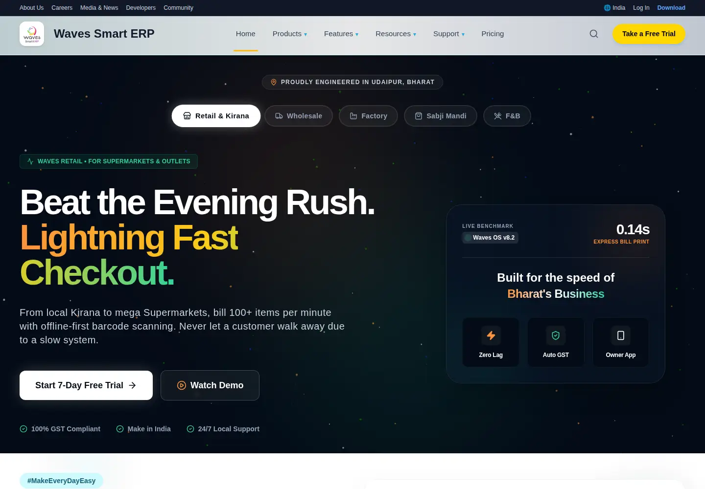 Screenshot of waveserp.com